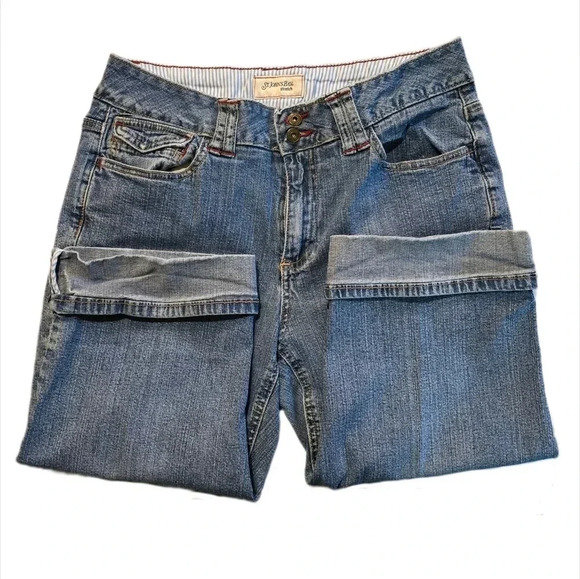 St. John's Bay, Size 10, Denim Stretch Capris - Picture 1 of 12